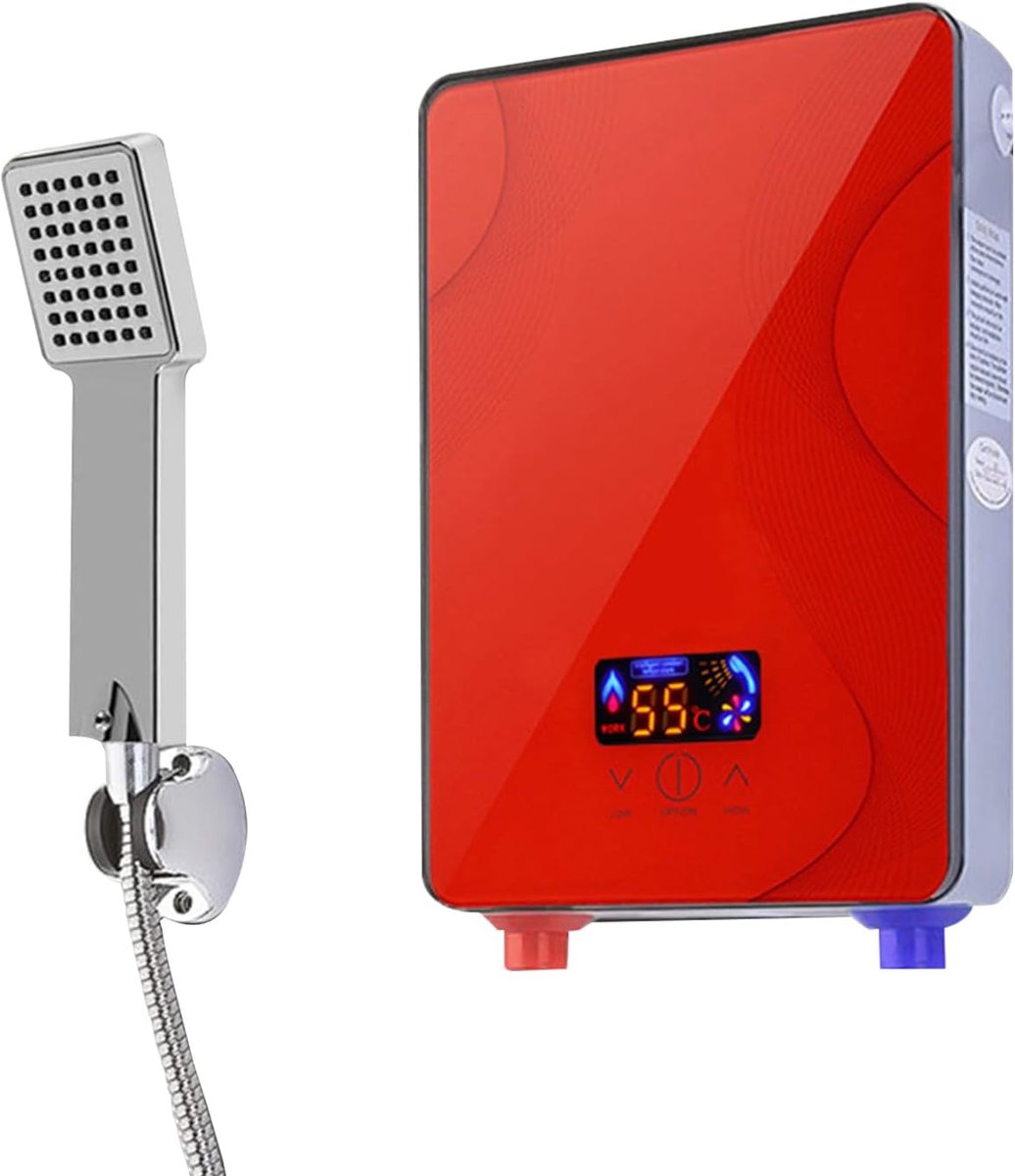 Elektrische Boiler - Tankloze Waterverwarmer - Direct Warm Water - Digitaal LED Display - 186 x 186 x 277 cm