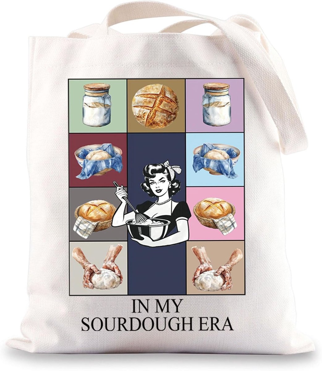 Broodtas - Boodschappentas - Bakken & Cadeau - Uniek Ontwerp - 37 x 32 x 30 cm