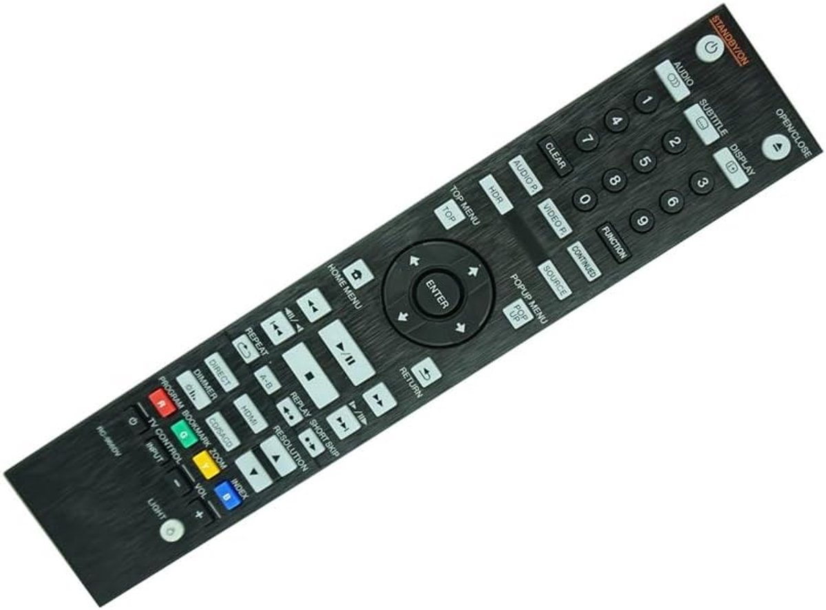Afstandsbediening - Bediening - Blu-ray Speler - Universeel Model - Compact Formaat - Zwart