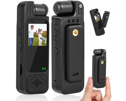 Actiecamera, bodycamera, hogedefinitielens, 180 graden draaibare lens, vlogcamera