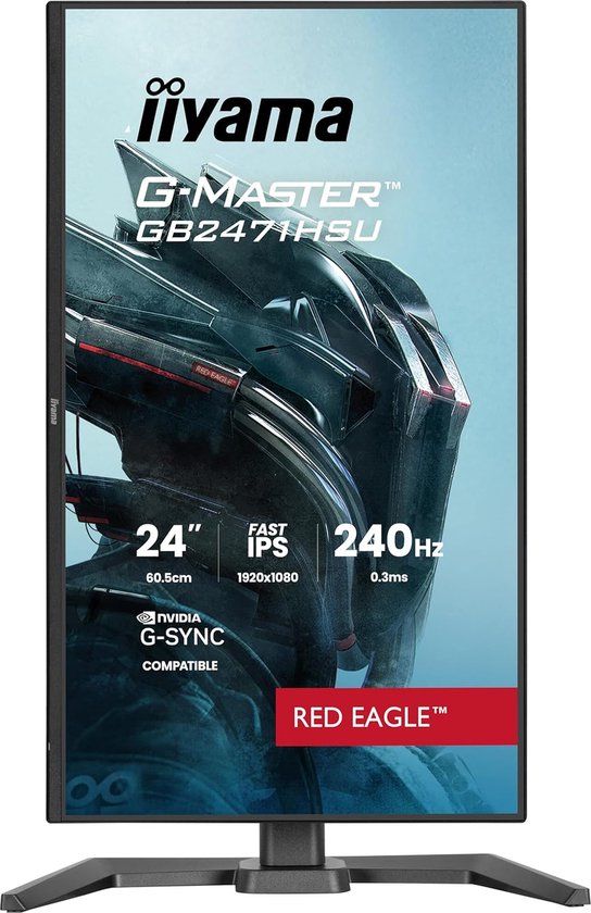 24 inch monitor - Gaming scherm - Snelle games - 240Hz verversingssnelheid - 1920 x 1080 - Zwart — afbeelding 4
