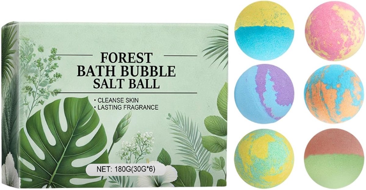 Douchebal Set - Bruisballen Bad - Ontspanning Thuis - Hydraterende Formule - 6 Stuks 180g