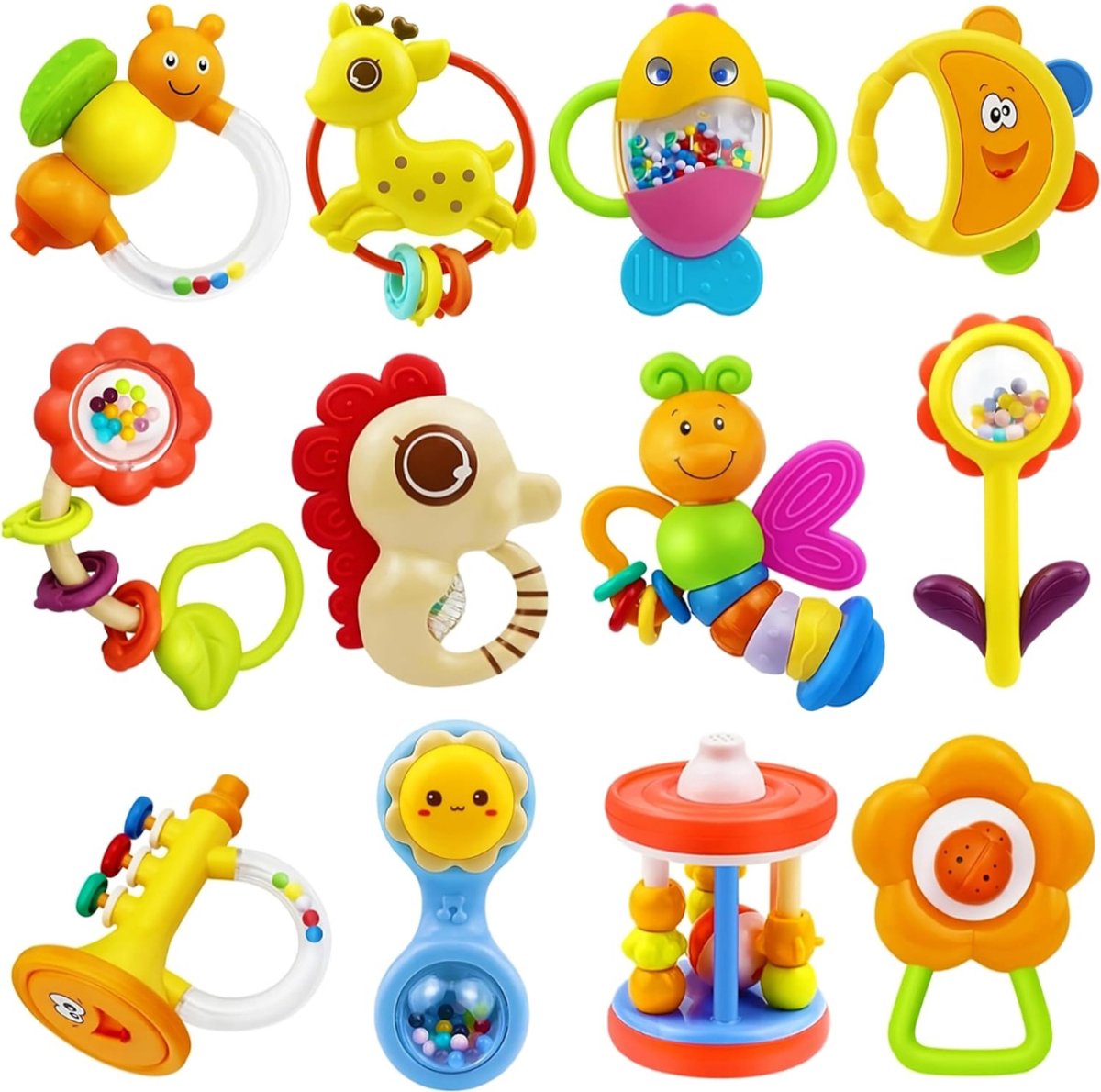 SVN® Baby Speelgoed 3 Maanden - Baby Speelgoed- Veelkleurig- 25cm x 25cm x 25cm