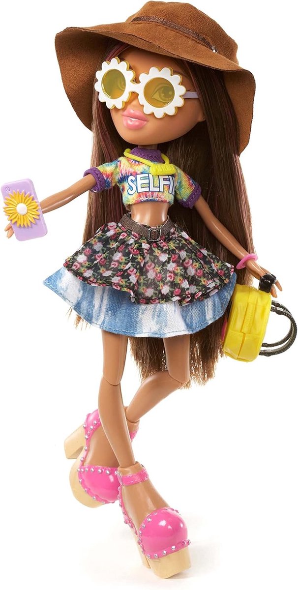 Mode Pop - Speelgoed Meisjes - Kinderen Spelen - Inclusief Accessoires - 27 cm Hoog - Bruin — afbeelding 5