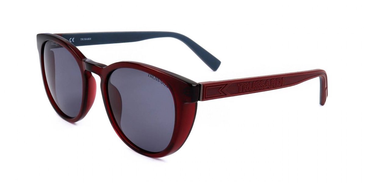 Trussardi STR384 Shiny transp-dark bordeaux 51/20/145 MAN Zonnebrillen