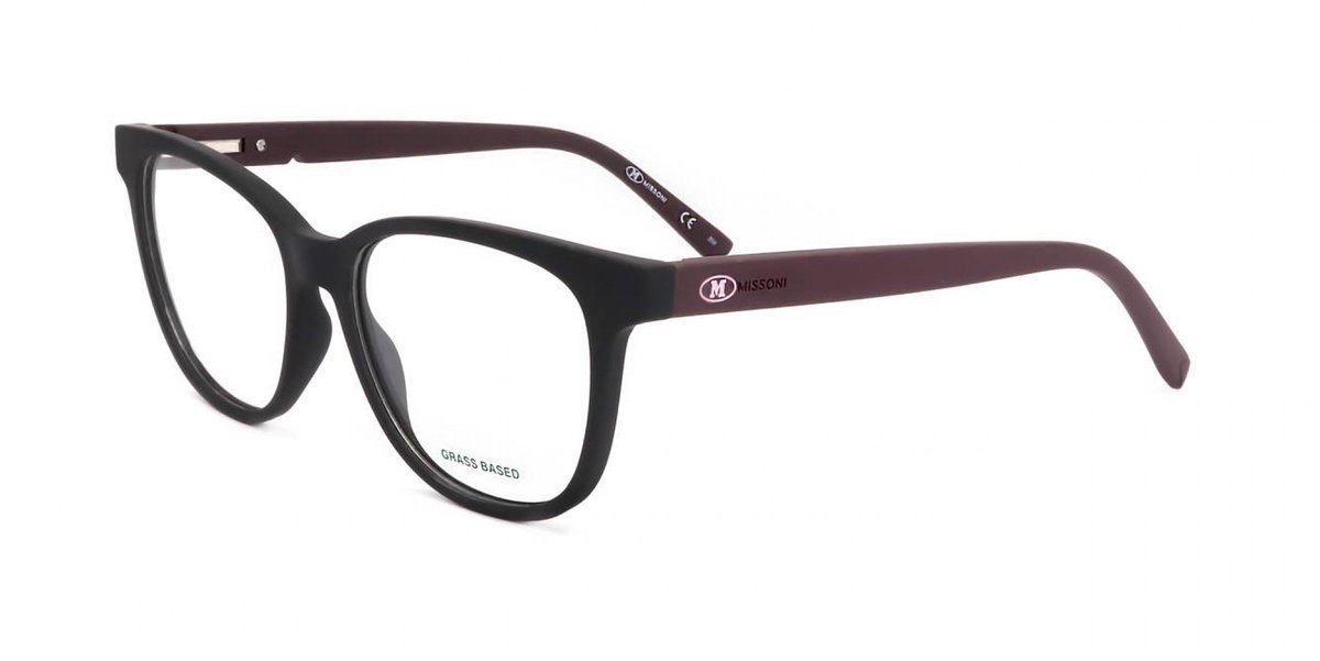 M Missoni MMI 0106 Matte plum black 53/16/145 WOMAN Brilmonturen