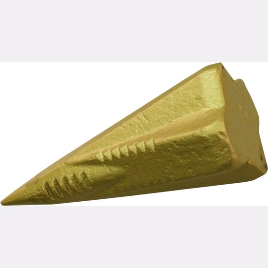 SVN® Houtklover Metaal - Houtsplijter - Splijtwig - Goud - 8cm x 8cm x 18cm van svn — afbeelding 3
