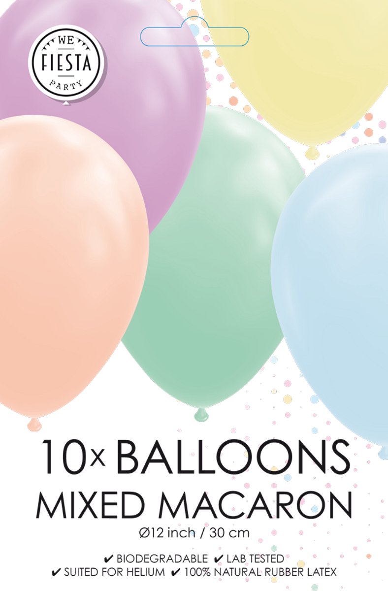 Ballonnen Macarons Pastel