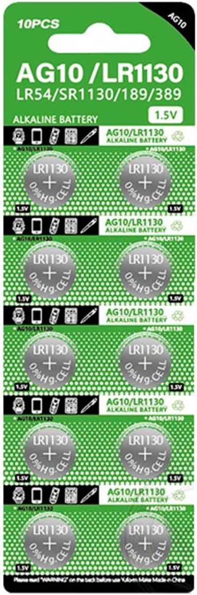 Knopcel Batterijen - Muntcellen - Kleine Apparaten - Hoge Capaciteit - 11.55x3mm