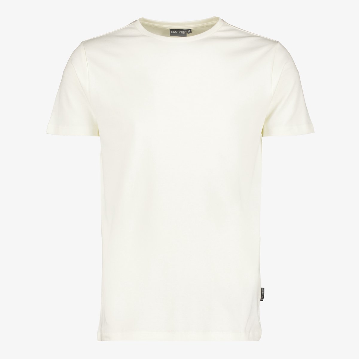 Unsigned heren T-shirt off white - Wit - Maat XXL