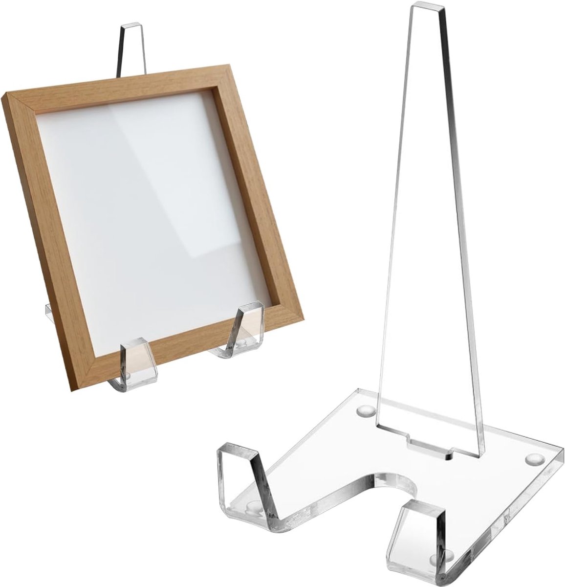 Acryl Ezel - Display Standaard - Decoratie Presenteren - Transparant Ontwerp - 22x11 cm