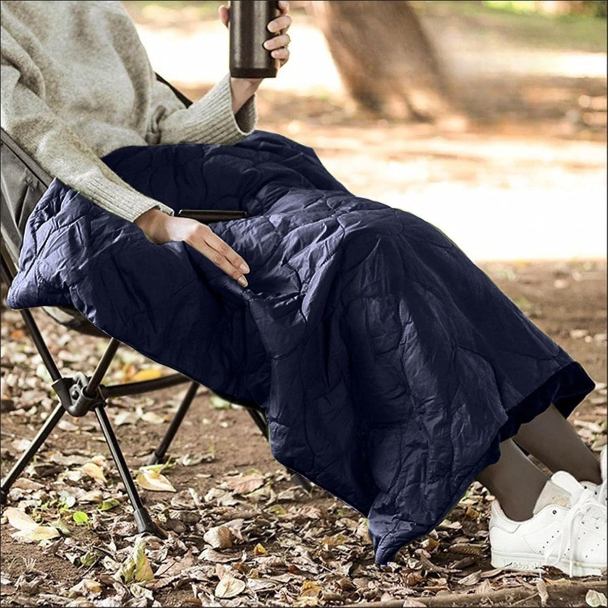 Elektrische deken - Warmtedeken - Comfort verhogen - Oververhitting beveiliging - 120x80 cm - Donkerblauw