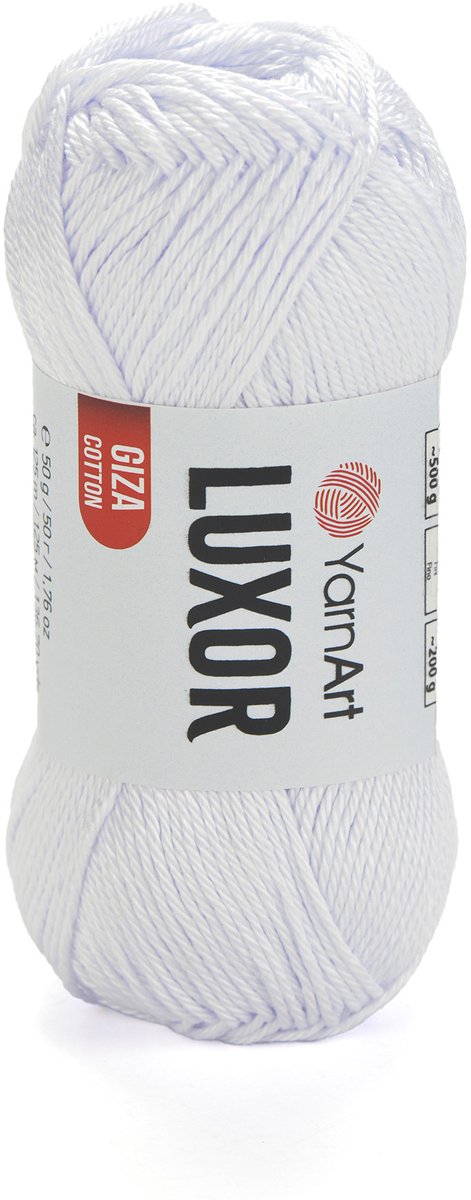 YarnArt Luxor – Gemerceriseerd Katoen Garen – 50g – ±125m – Glanzend Haakgaren – Voor Kleding & Accessoires - Kleur 1200