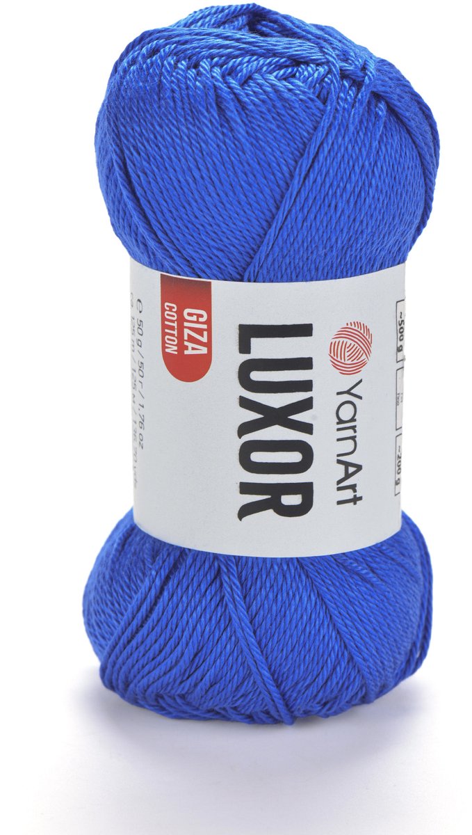 YarnArt Luxor – Gemerceriseerd Katoen Garen – 50g – ±125m – Glanzend Haakgaren – Voor Kleding & Accessoires - Kleur 1214