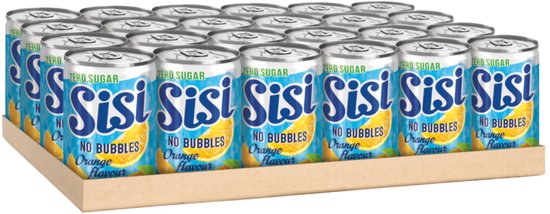 Sisi no bubbles 0% orange blik (24x 15cl)
