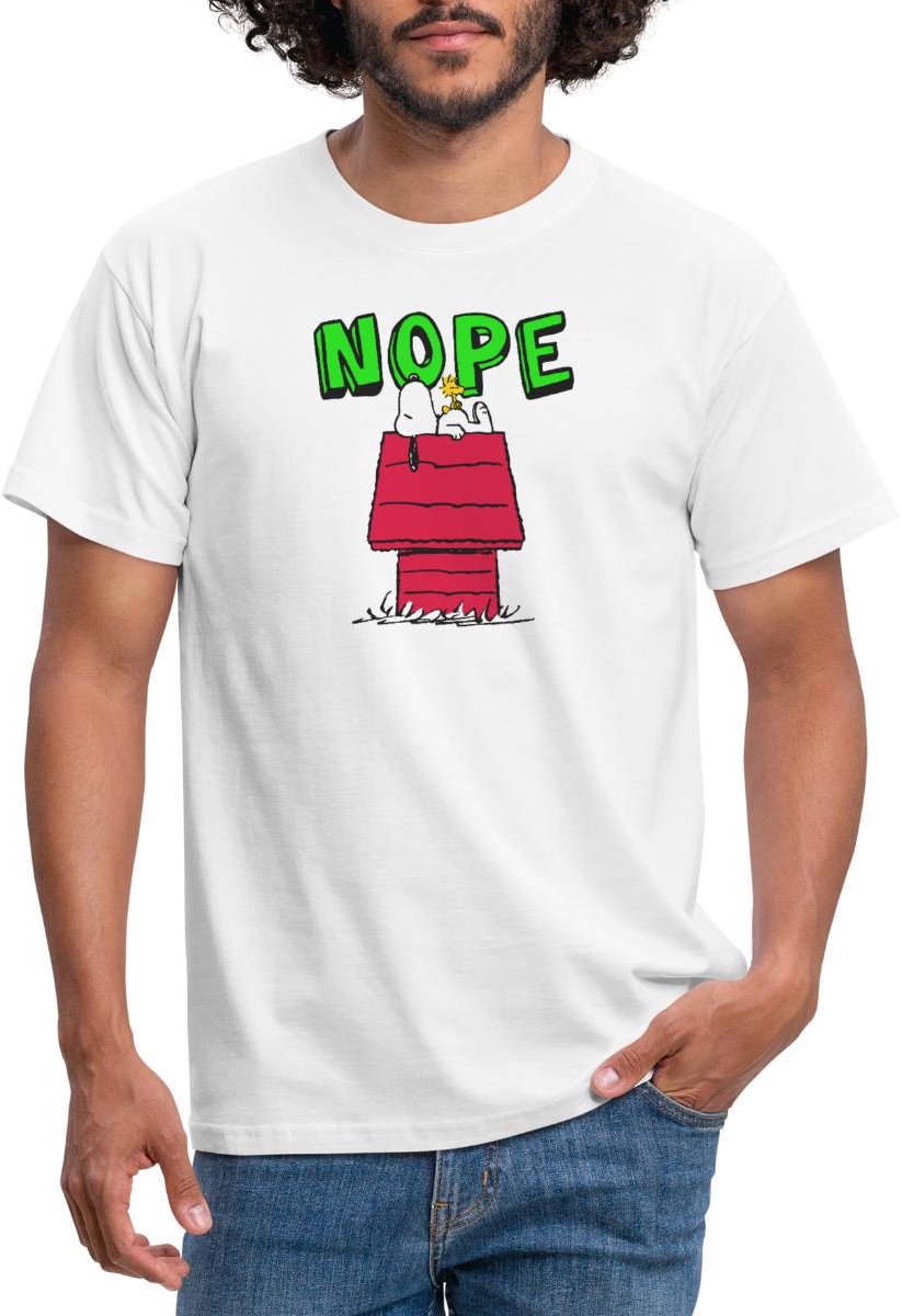 Peanuts Snoopy Nope T-Shirt Heren