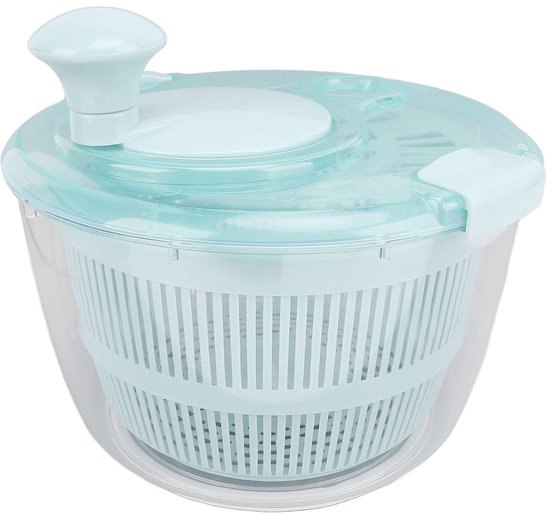 Slacentrifuge - Groente Droger - Salades Maken - Eén Hand Bediening - 5 Liter Capaciteit - Zeeblauw — afbeelding 5