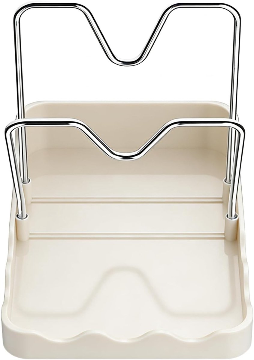 Deksel Organizer - Keuken Opberger - Koken & Bakken - Verticale Opslag - 20x14x18 cm - Wit