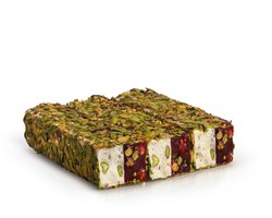 Hacı Baba Turkse Lokum met Pistache & Granaatappel 250g – Premium Sultan Delight | Authentieke Turkse Snoepjes %100 Handgemaakt