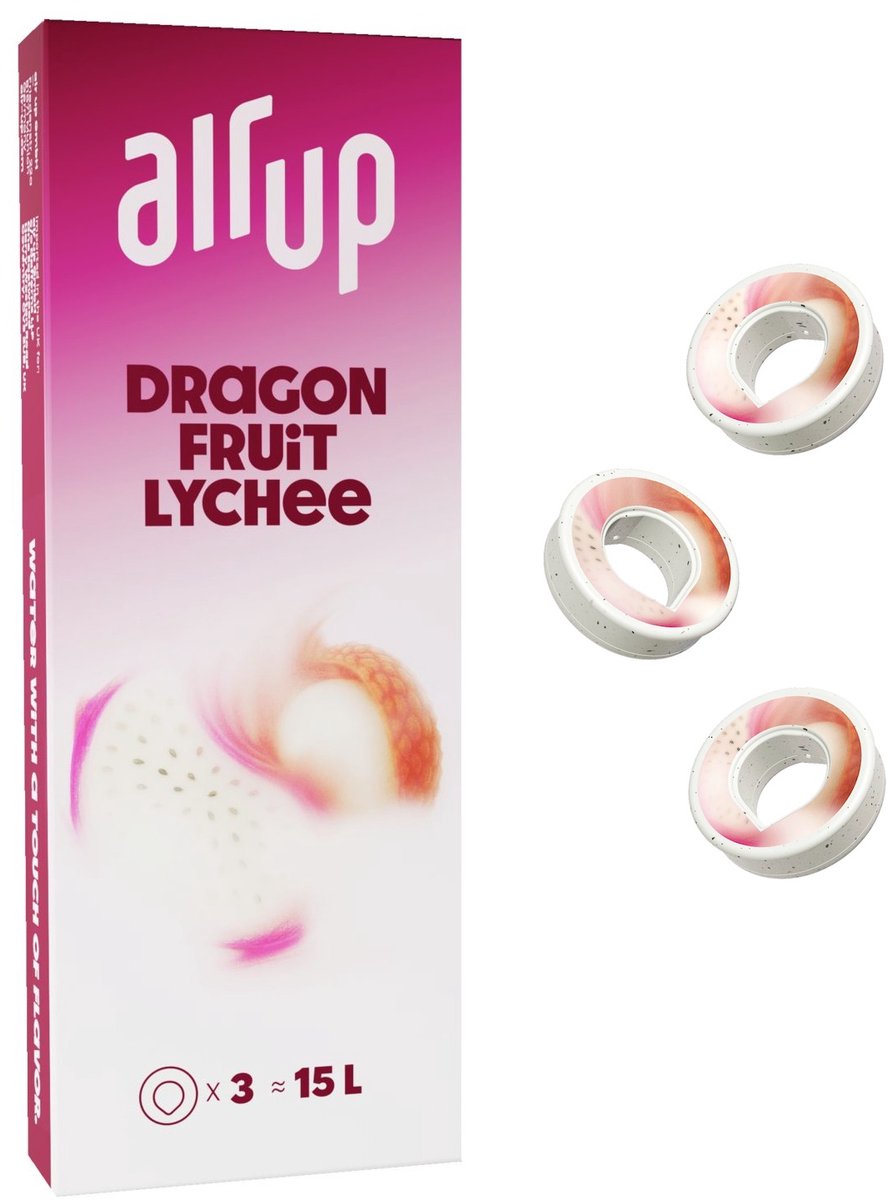 Air Up Pods - 3x Dragonfruit Lychee - 3 Smaken - Zoet en Fruitig - Geurpods voor Air Up Drinkfles