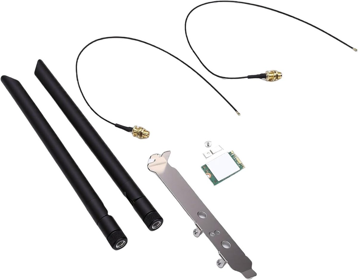Draadloze Netwerkkaart - WiFi 6E Upgrade - Snelle Internetverbinding - Triple Band Technologie - M.2 Formaat