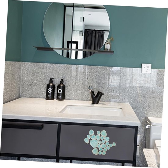 Mexicaanse keramische tegels - Rita by Cerames - 30 decoratieve Mexicaanse mozaïektegels voor badkamer, keuken, douche, trap, woonkamer, keuken backsplash | Mexicaanse tegels backsplash 10,5 x 10,5 cm