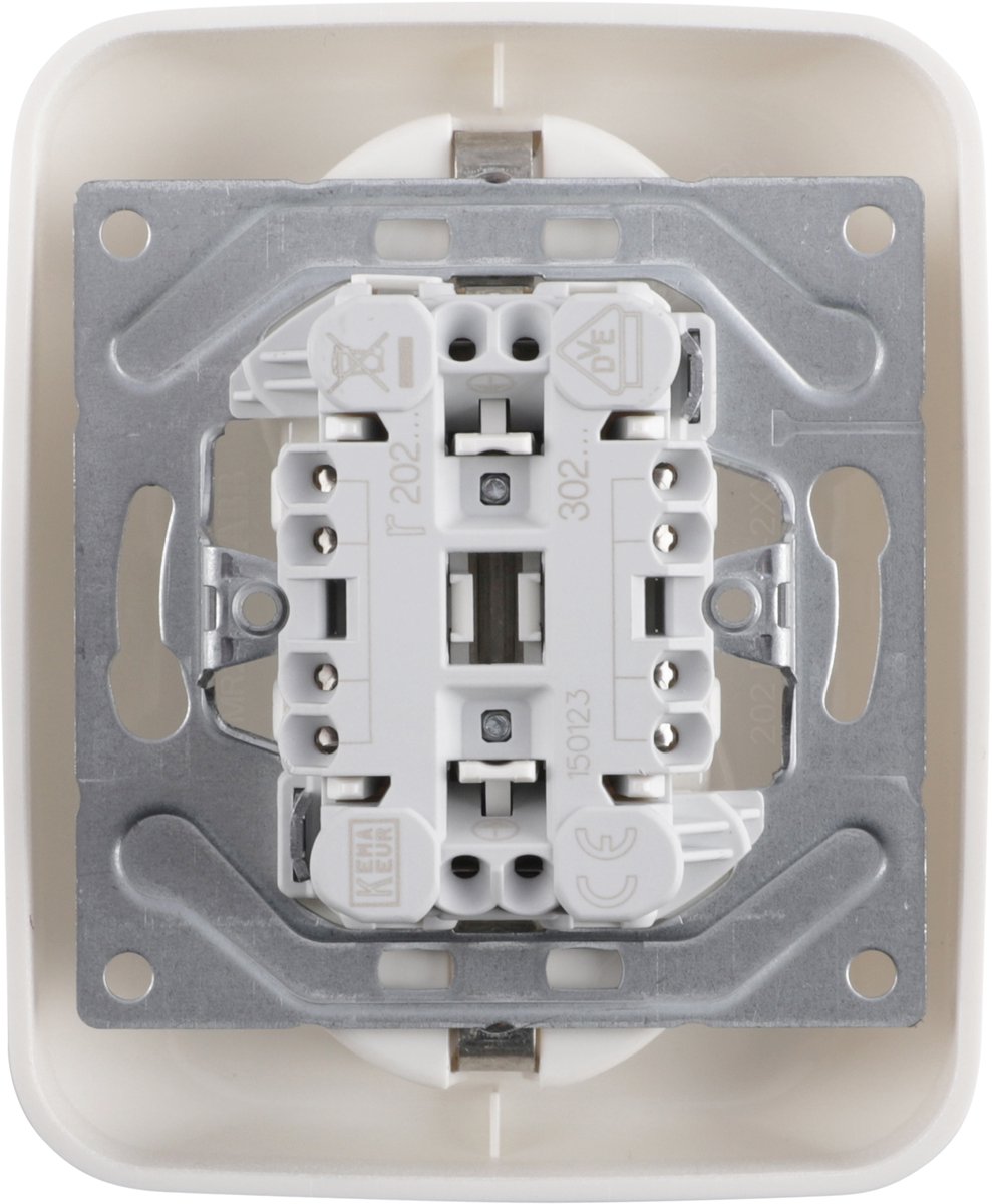 Busch-Jaeger Reflex contactdoos inbouw - 2-voudig - randaarde - polarwit