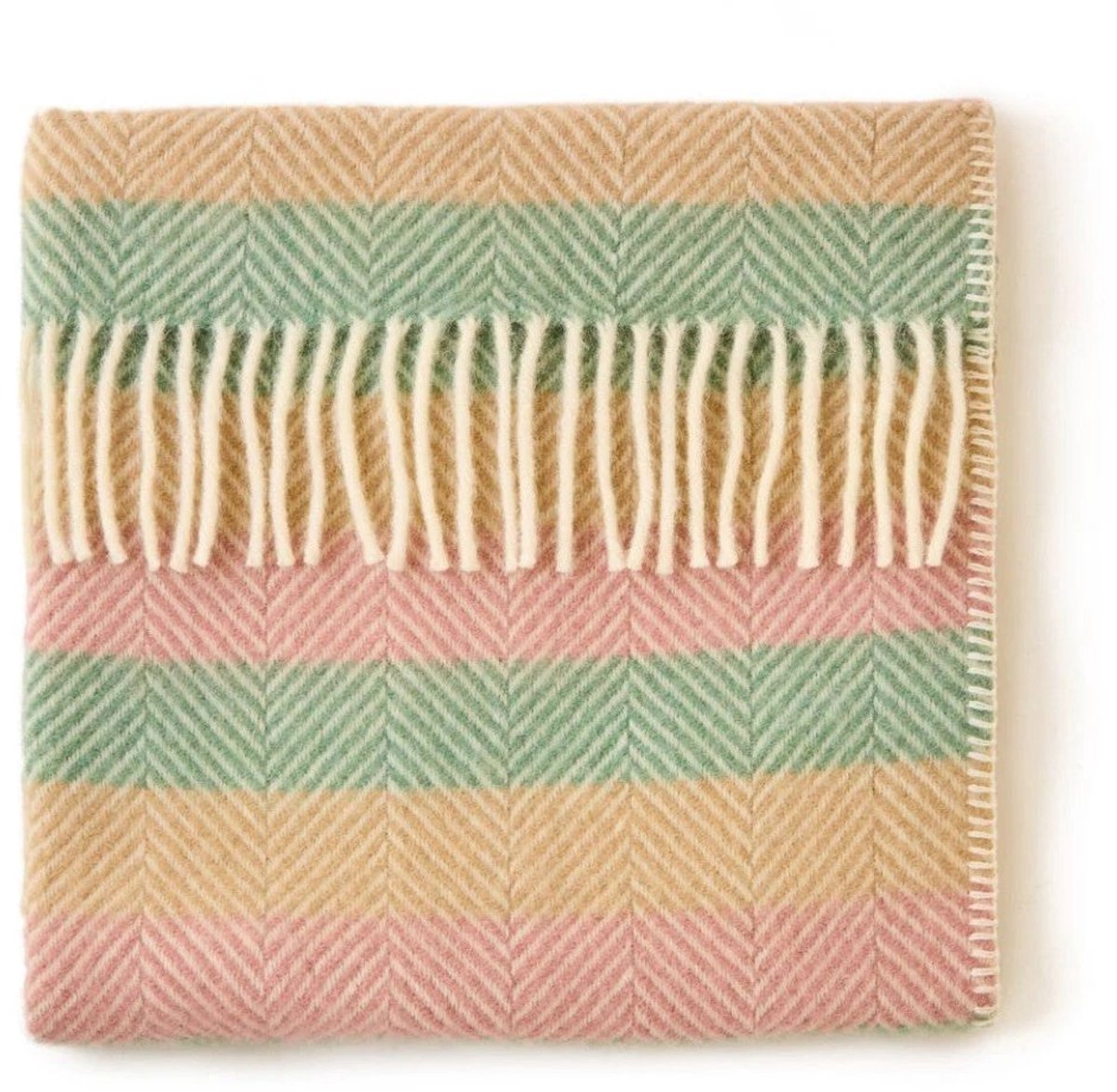 Babydekentje Stripe Summer Breeze – Pure New Wool – 68x73 cm - Tweedmill