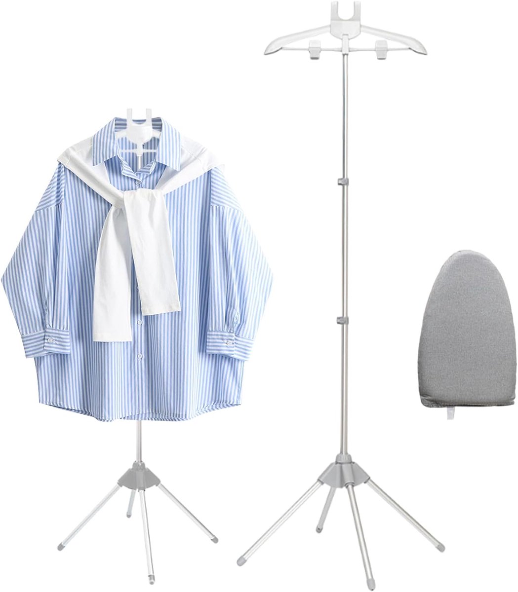 Stoomrek Kleding - Stoom Standaard - Textiel Verzorging - Inclusief Hittebestendige Handschoen - Verstelbaar 84-160cm