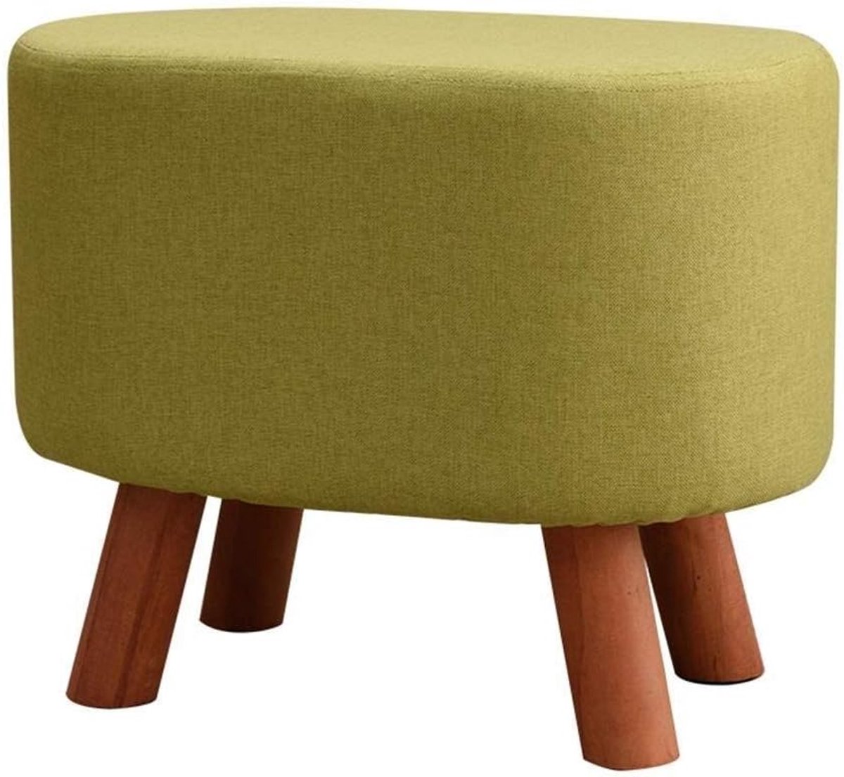 Voetenbank - Hocker Zonder Armleuningen - Extra Zitplek - Afneembare Hoes - 49x31x39cm - Grijs