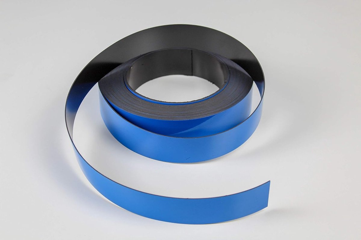 Magneetband - Flexibele magneet - Bevestigen objecten - Rol van 10 meter - 10mm breed - Blauw