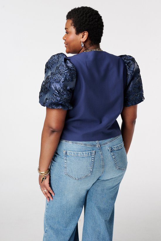Mode Top MS Mode Top Top met jacquard mouwen | bol