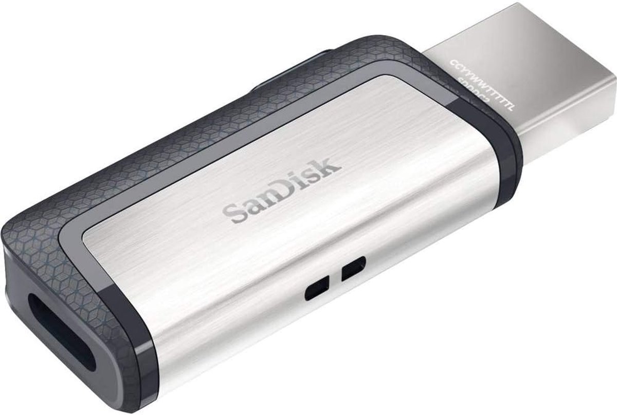USB Flash Drive - Geheugenstick Dual - Bestanden Overzetten - Dubbele Connector - 32 GB - Zilver
