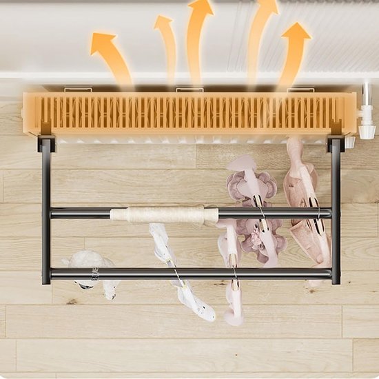 Handdoekhouder Radiator - Uitschuifbaar Rek - Badkamer Opbergen ...