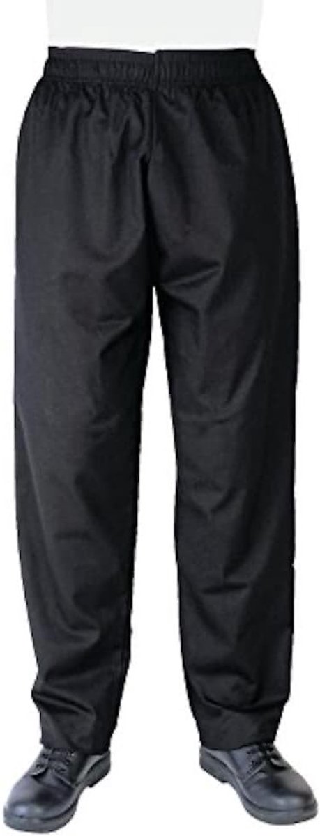 Kok Broek - Keuken Kleding - Professioneel Koken - Duurzaam Materiaal - Zwart