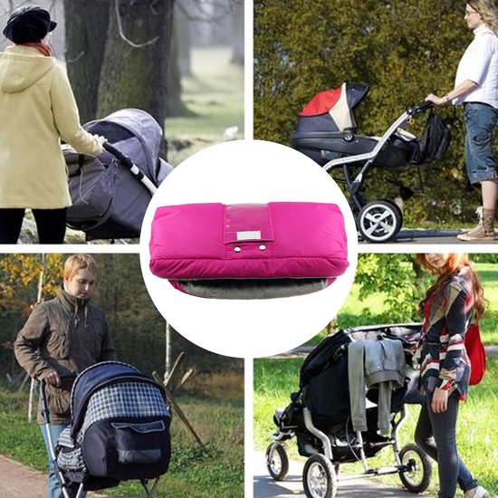 Kinderwagen Wanten - Warme Handen - Wandelen Buiten - Zachte Binnenlaag - 50 x 30 cm - Roze — afbeelding 4