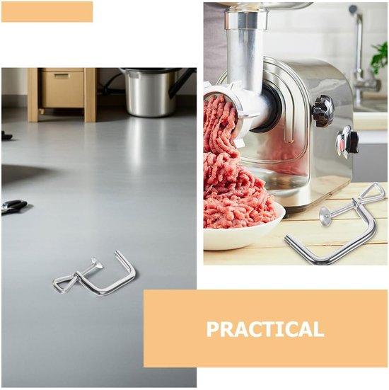 Pastamachine Klem - Bevestigingsonderdeel - Zelf Pasta Maken - Universeel Ontwerp - 6 x 3 x 0.4 Inch - Zilver van Pastamachine — afbeelding 5