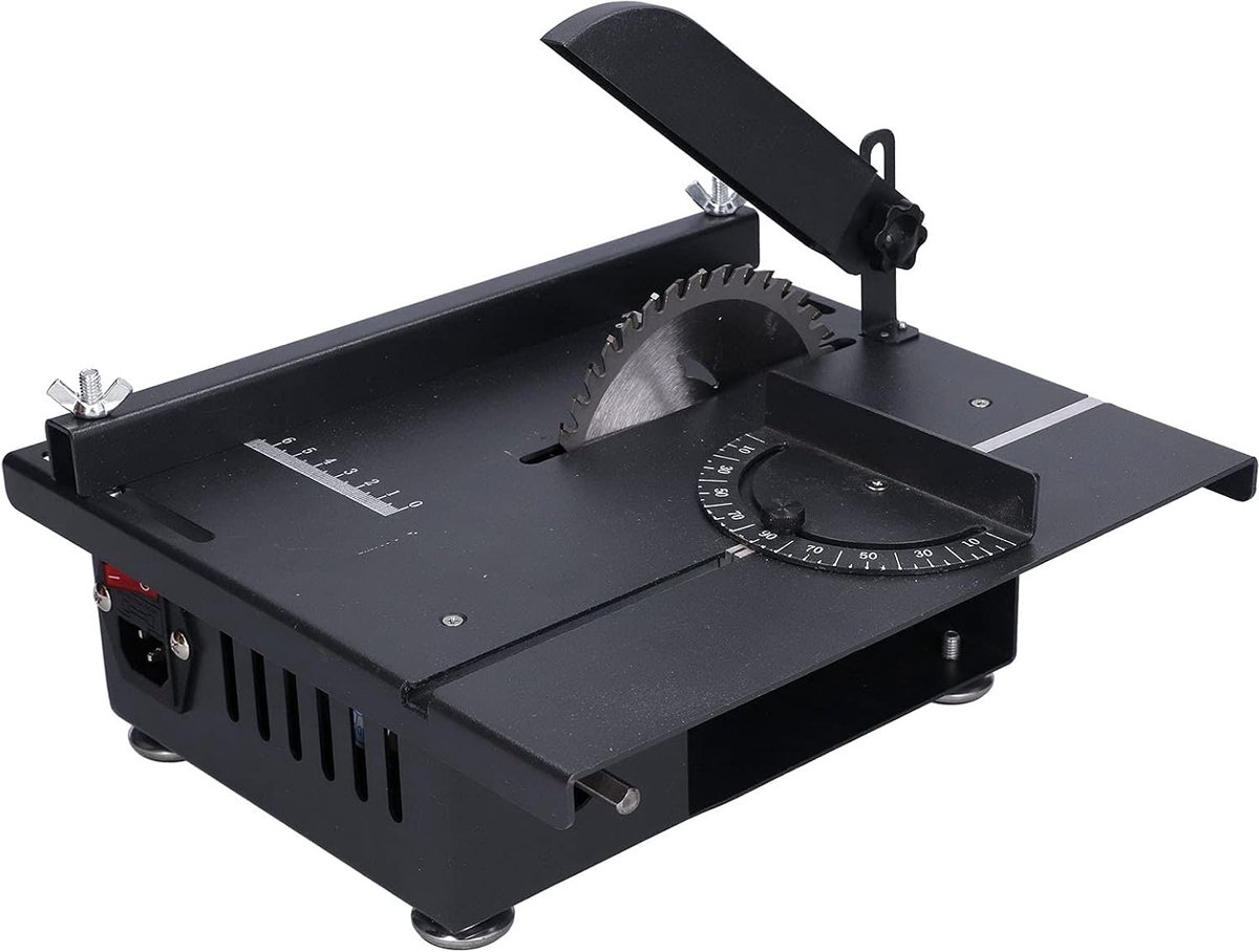 Mini Tafelzaag - Compacte Zaagmachine - Precisie Houtbewerking - 0-90 Graden Hoeksnede - Max 40mm Diepte