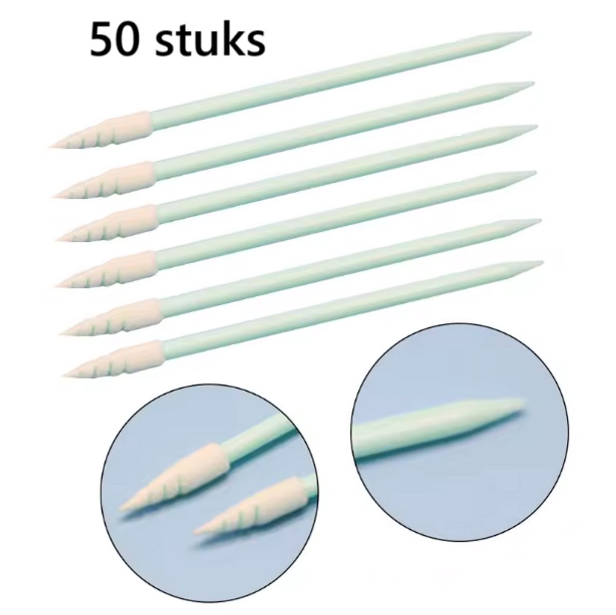 TLVX 50 stuks Precisie Schoonmaak Wattenstaafjes Sticks Geschikt voor het schoonmaken van Rolex Horloge - Apple Iphone - Ipad - Watch - Samsung Telefoon - Camera Toestel - Computer - Printplaat - TV - Ventilatie - Speaker - Secuur reinigen Sierraden