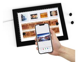 Azomor® Draagbare LED-lichtplaat met magneten voor digitaliseren van dia's en negatieven