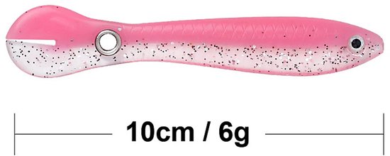 S&D - Kunstaas Shad - 6g 10cm - Soft lure - 5 stuks - Bionische modderkruiper - Roofvissen van S&D — afbeelding 3