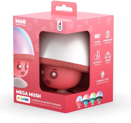 MOB Mega Mushroom Lichtgevende Luidspreker - Rood van MOB — afbeelding 5