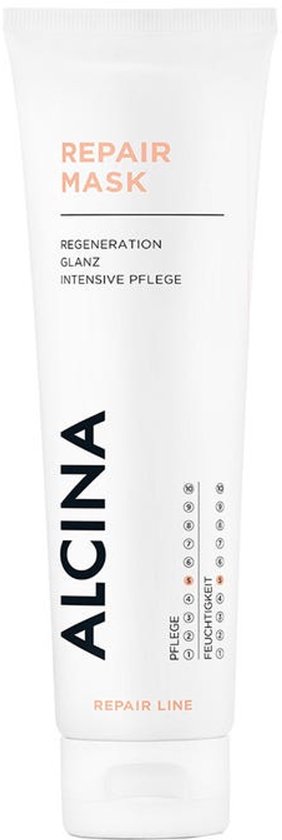 ALCINA Repair Mask 150ml - Regenerating for Dry and Damaged Hair - Improved Combability - Shiny Hair
