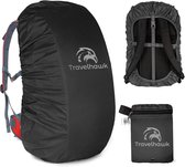 Housse de pluie pour sac à dos Travelhawk - Imperméable - Réfléchissante - 10-20 L - Zwart