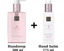 foto van Rituals - Sakura - Hand Wash Set - Handzeep 300 ml + Hand Balm 175 ml + Gift bag - Kitchen Hand Balm 175 ml + Hand Wash 300 ml