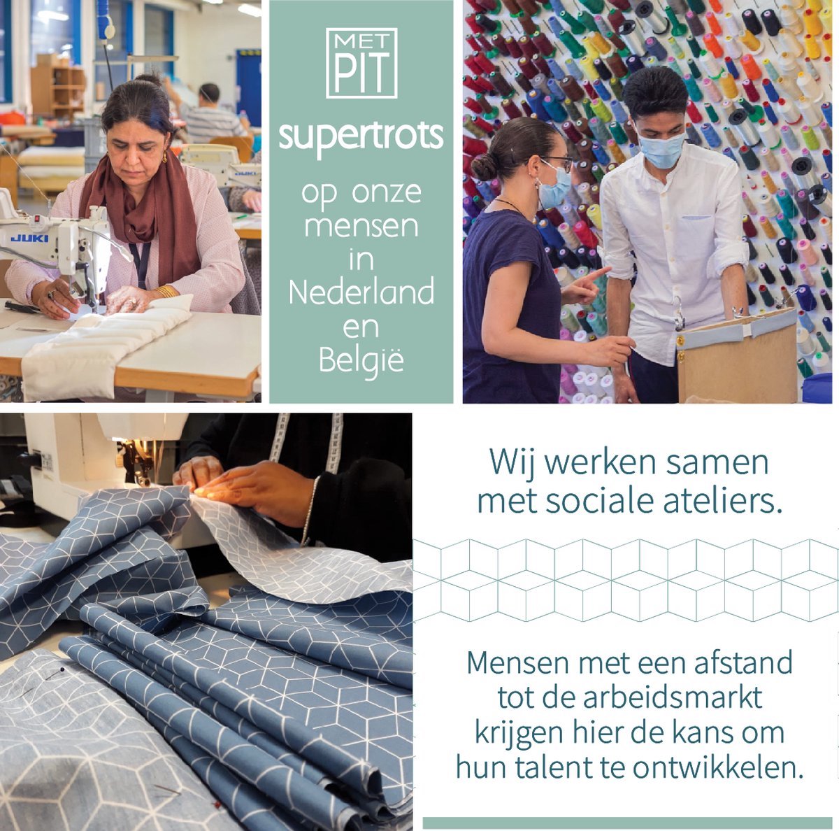 XL Met Pit ✿ Nek en schouders - Wasbare hoes - Warmte pittenkussen / coldpack – Magnetron / Vriezer - Pittenzak Made in NL/BE – Geen kersenpitkussen maar tarwe – Oud groen Wafel — afbeelding 6