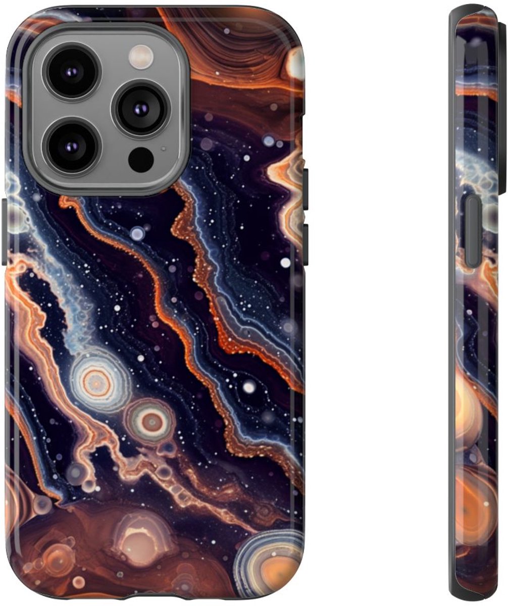 Abstracte Ruimte-Agatenstructuur – Telefoonhoesje Geschikt voor iPhone 14 Pro