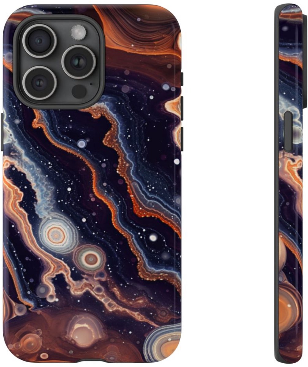 Abstracte Ruimte-Agatenstructuur – Telefoonhoesje Geschikt voor iPhone 15 Pro Max