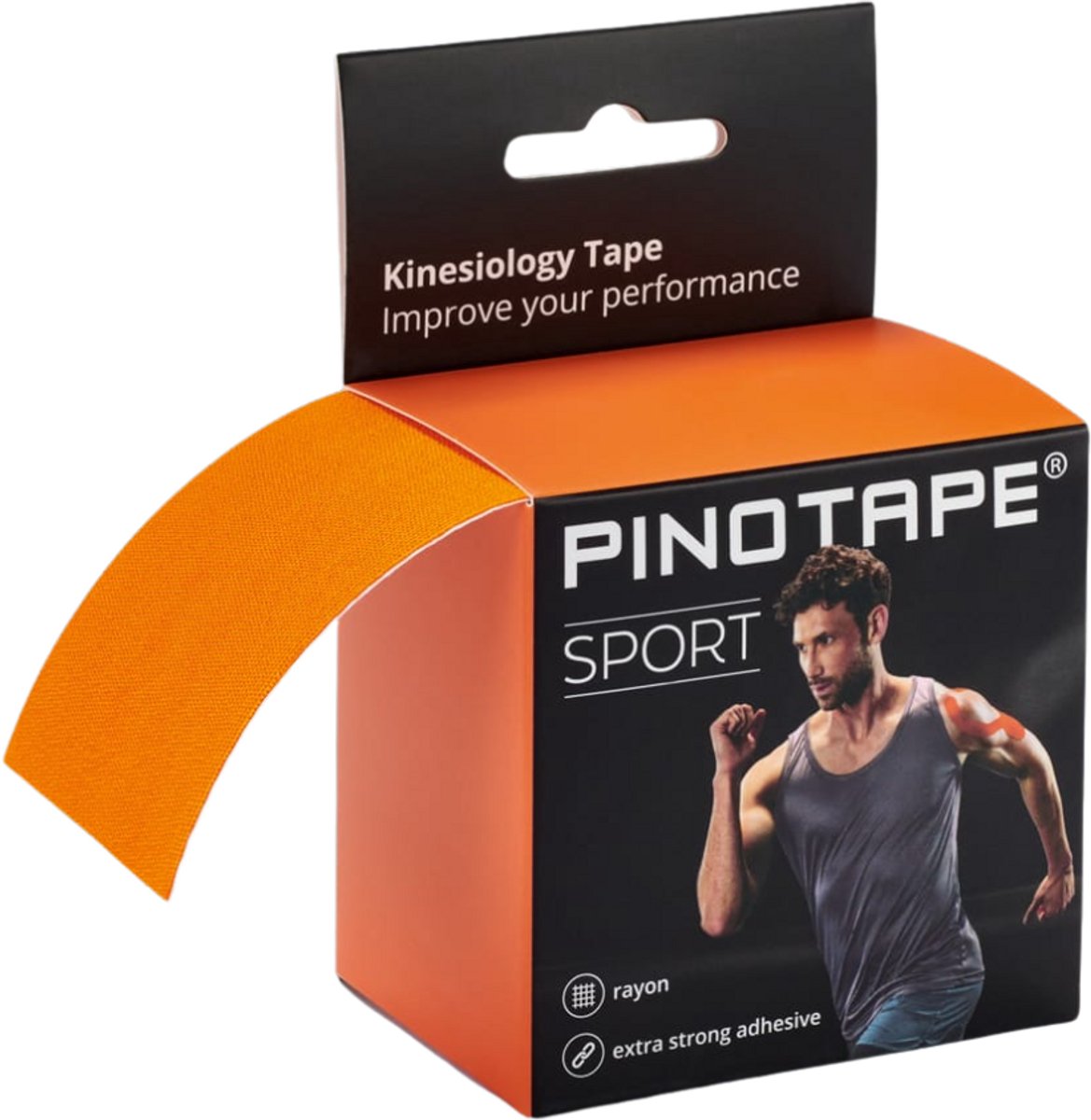 PINO - Kinesiotape - Sporttape - Fysio tape - Oranje - extra kleefkracht