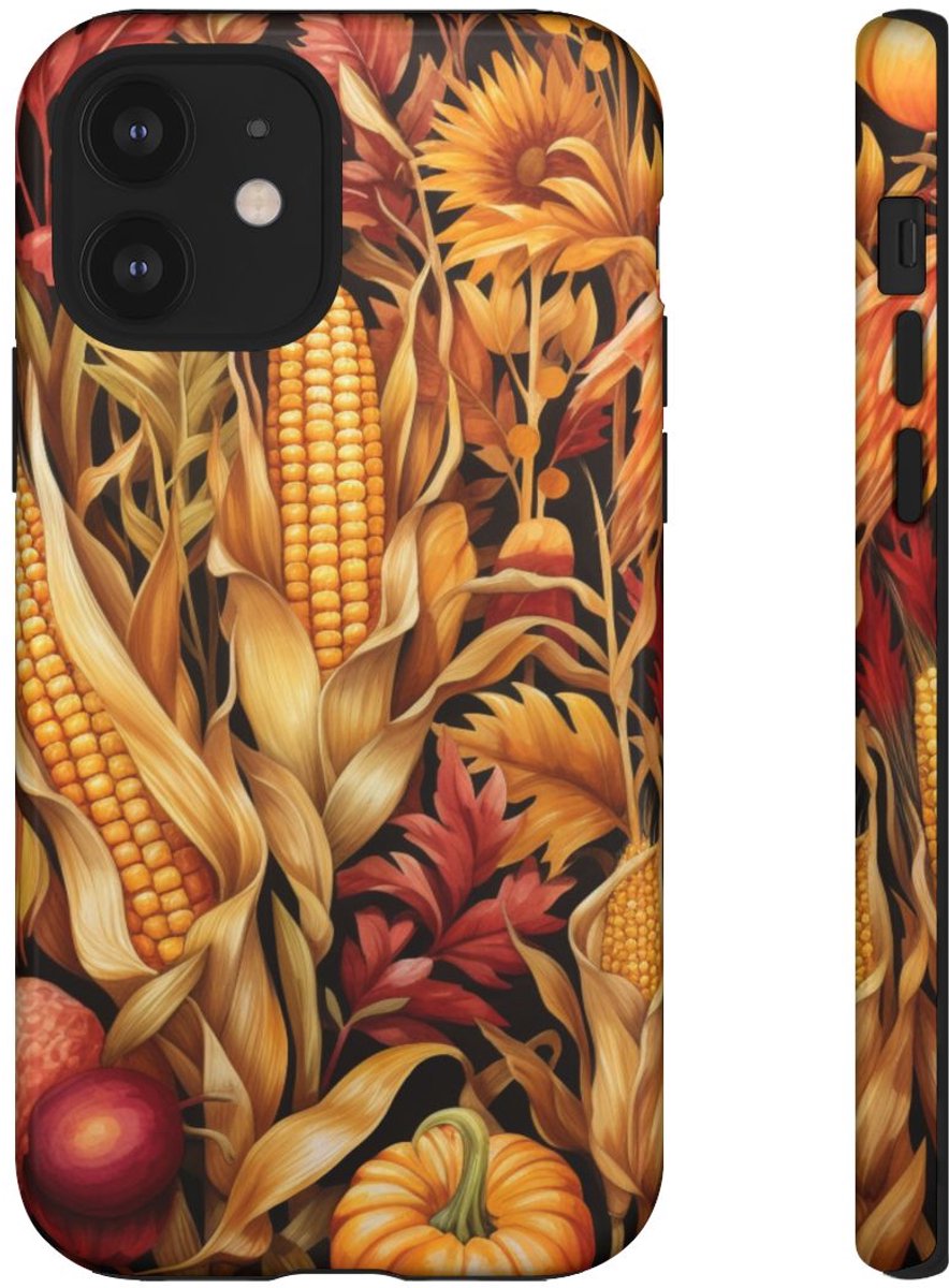 Herfst Oogst Botanisch Patroon – Telefoonhoesje Geschikt voor iPhone 12